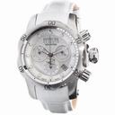Invicta Venom Chronograph White Dial Stainless Steel White Leather Men's Watch 0950