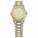 Ebel Classic Mini Champagne Dial Steel and 18kt Yellow Gold Ladies Watch 1088901-1260C