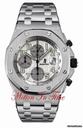 Audemars Piguet ROYAL OAK OFFSHORE STAINLESS STEEL ON BRACELET - WHITE DIAL