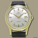 Movado Automatikuhr in Gold mit Datum, ca. 1960
