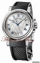 Breguet MARINE BIG DATE STAINLESS STEEL - 5817st -BLACK RUBBER STRAP