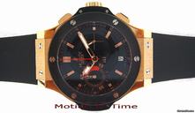 Hublot BIG BANG "EURO CUP" 2008 ROSE GOLD & BLACK CERAMIC - LIMITED
