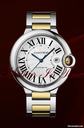 Cartier BALLON BLUE MEN'S 18KT YELLOW GOLD & STEEL AUTOMATIC - NEW