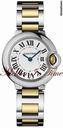 Cartier BALLON BLEU LADIES' 18KT YELLOW GOLD & STEEL  2011