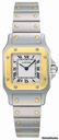 Cartier SANTOS GALBEE LADIES' 18KT YELLOW GOLD & STAINLESS STEEL-NEW