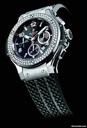 Hublot BIG BANG STAINLESS STEEL DIAMOND ON BLACK RUBBER STRAP - NEW