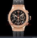 Hublot BIG BANG ROSE GOLD w/ R/G BEZEL ON BLACK RUBBER STRAP - NEW