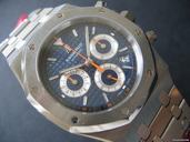 Audemars Piguet CHRONOGRAPH STAHL STAHL BLAUES BLATT ROYAL OAK CHRONOGRAPH BLAU ORANGE ZEIGER