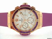 Hublot BIG BANG TUTTI FRUTTI "PURPLE CARAT" ROSE GOLD BAGUETTE