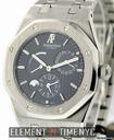 Audemars Piguet Royal Oak Dual Time Power Reserve Stainless Steel Black DIal