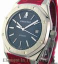 Audemars Piguet Royal Oak Date Steel On Bracelet Black Dial