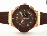 Hublot BIG BANG CAPPUCCINO ROSE GOLD & CERAMIC ON RUBBER STRAP 41mm