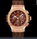Hublot BIG BANG CAPPUCCINO -ROSE GOLD & ON RUBBER STRAP 44.5mm