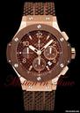 Hublot BIG BANG CAPPUCCINO ROSE GOLD & BROWN CERAMIC ON RUBBER 44.5