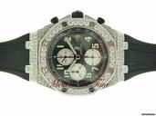 Audemars Piguet ROYAL OAK OFFSHORE DIAMOND STAINLESS STEEL ON RUBBER STRAP