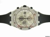Audemars Piguet ROYAL OAK OFFSHORE DIAMOND STAINLESS STEEL ON RUBBER STRAP
