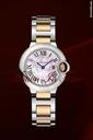 Cartier BALLON BLEU LADIES' ROSE GOLD & STAINLESS STEEL MOP DIAL NEW