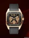 Cartier SANTOS 100 XL CHRONOGRAPH ROSE GOLD &BLACK CARBON LIMITED ED