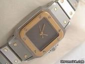 Cartier "SANTOS" Edelstahl/Gelbgold Automatik