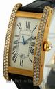 Cartier Tank Americaine Yellow Gold 2 Row Factory Diamonds