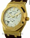 Audemars Piguet Royal Oak Dual Time 18kt Yellow Gold  Silver Dial