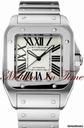 Cartier SANTOS 100 XL STAINLESS STEEL ON BRACELET AUTOMATIC-NEW 2011