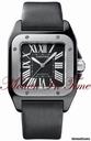 Cartier SANTOS 100 mm - MIDSIZE BLACK CERAMIC & TITANIUM SPECIAL ED.