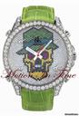 Jacob & Co. "SKULL" DIAMOND 5-TIMEZONE STEEL 47mm SPECIAL EDITION