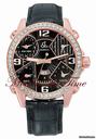 Jacob & Co. The Five Time Zone Watch Rose Gold "Black" w/ 5.00ct Diamond