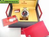 Tudor TUDOR ICONAT NEW BOX & PAPER DIAL BLACK TUDOR ICONAUT CHRONO NUOVO QUAD. DECO NERO-ROSSO REF.20400