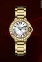Cartier BALLON BLEU LADIES' YELLOW GOLD DIAMOND - NEW 2011