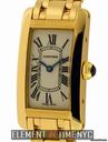 Cartier Tank Americaine  Ladies 18K Yellow Gold W26015K2 B+P
