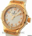 Hublot Big Bang 38mm Gold White Diamonds Quartz