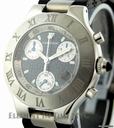 Cartier Must 21 Chronograph Steel/Rubber