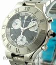 Cartier Must 21 Chronograph Stainless Steel Black Dial W10172T2