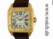Cartier Santos 100 GM gro es Modell Gelbgold 51x42mm
