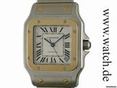 Cartier Santos Galbee Automatic XL gro es Modell Stahl/Gelbgold 45x32mm