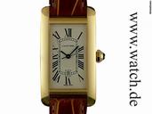Cartier Tank Americaine MM medium Modell Gelbgold 41x22mm