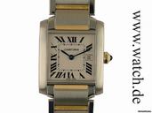 Cartier Tank Francaise MM Medium Stahl/Gelbgold 32x25mm