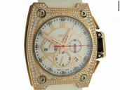Wyler Chrono Rosegold Diamond Kautschuk 52x43mm