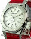 Audemars Piguet Royal Oak Date Steel On Bracelet Silver Dial