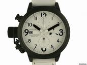 U-Boat Italo Fontana Flightdeck Cab White 43mm