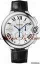 Cartier BALLON BLEU WHITE GOLD CHRONOGRAPH AUTO SKELETON BACK 47mm