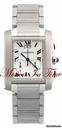 Cartier TANK FRANCAISE MEN'S CHRONOGRAPH STEEL w/ TRIPLE DATE - NEW