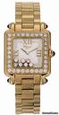 Chopard Happy Sport Square 18kt Yellow Gold Ladies Watch 276770-2311