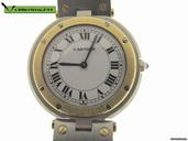 Cartier tank acciaio oro round