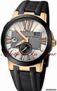 Ulysse Nardin EXECUTIVE DUAL TIME GMT ROSE GOLD 43mm SILVER DIAL ON RUBBER