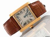 Cartier "TANK" 750/- Gelbgold Quarz