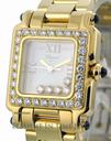 Chopard Happy Sport Square 18k YG 5 Diamonds