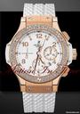 Hublot BIG BANG PORTO CERVO ROSE GOLD DIAMOND 44.5mm WHITE RUBBER